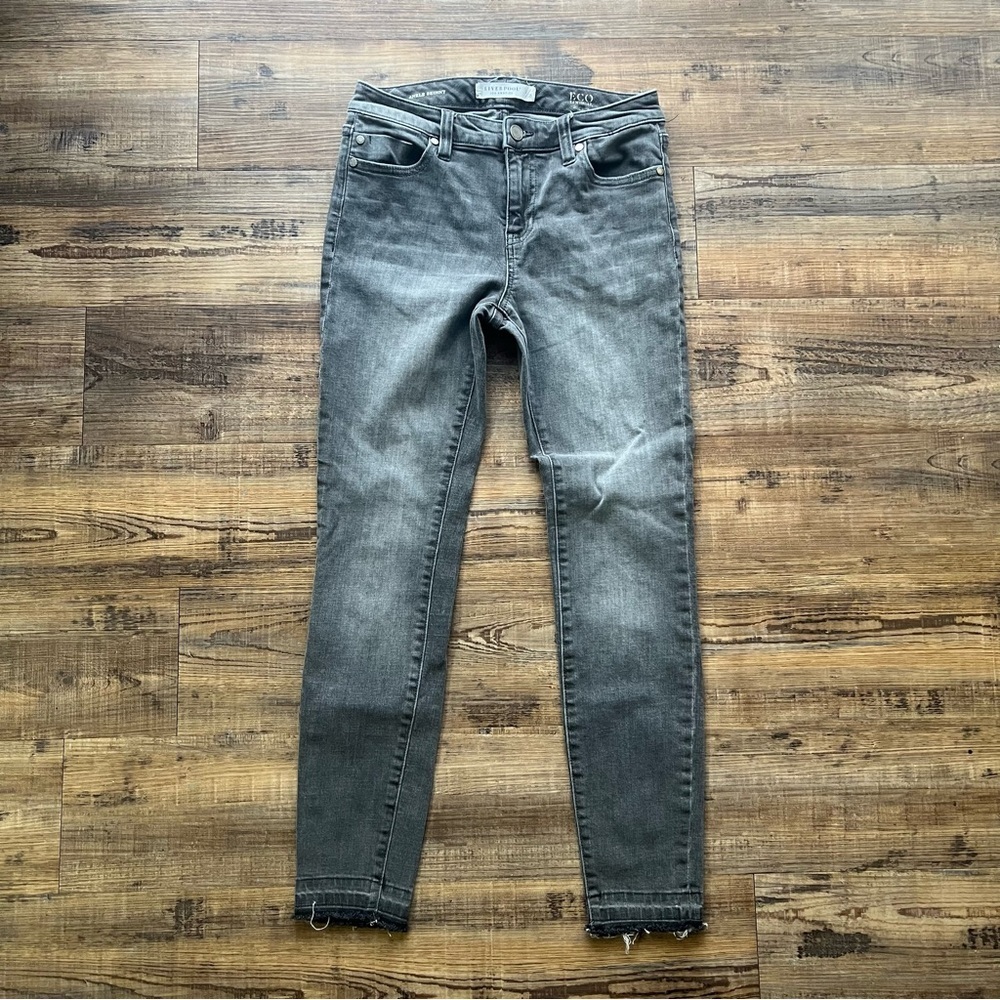 Liverpool Los Angeles Womens Gray Ankle Skinny Stretch Denim Jeans Size 2/26